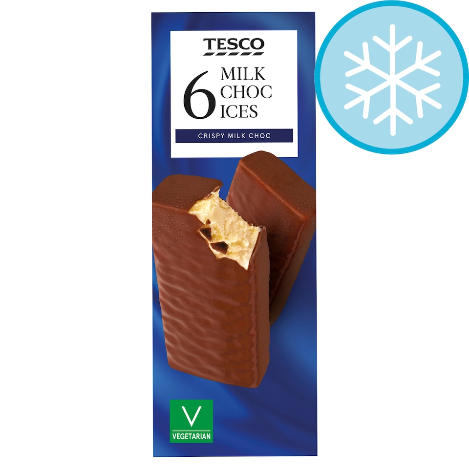 Tesco Milk Chocolate Ices 6 X 70Ml