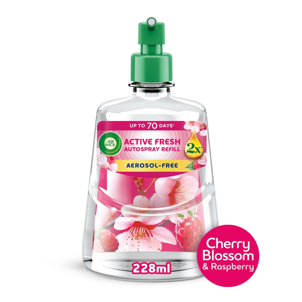 Air Wick Cherry Blossom & Raspberry 24/7 Autospray Refill 228ml