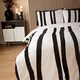 image 1 of Cosmo Living Black Crafted Stripe Duvet Set King