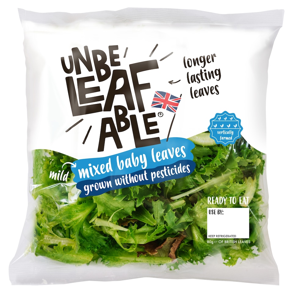 Unbeleafable Mixed Baby Leaves 90g
