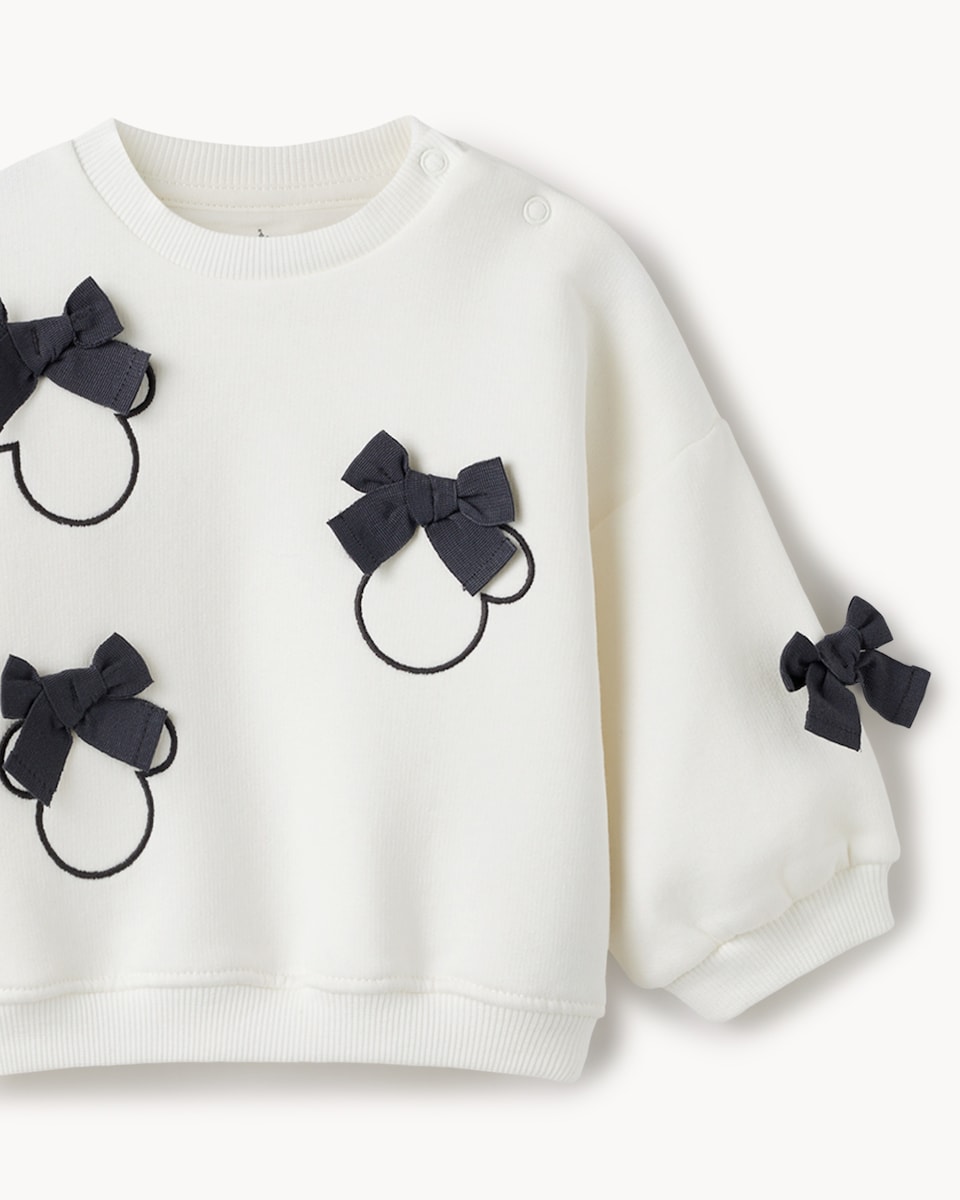 image 1 of Disney Minnie Mouse 2-Piece Cotton Rich Sweatshirt and Jeans Set in Multi