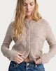image 1 of F&F Knitted Button Front Cardigan in Mink