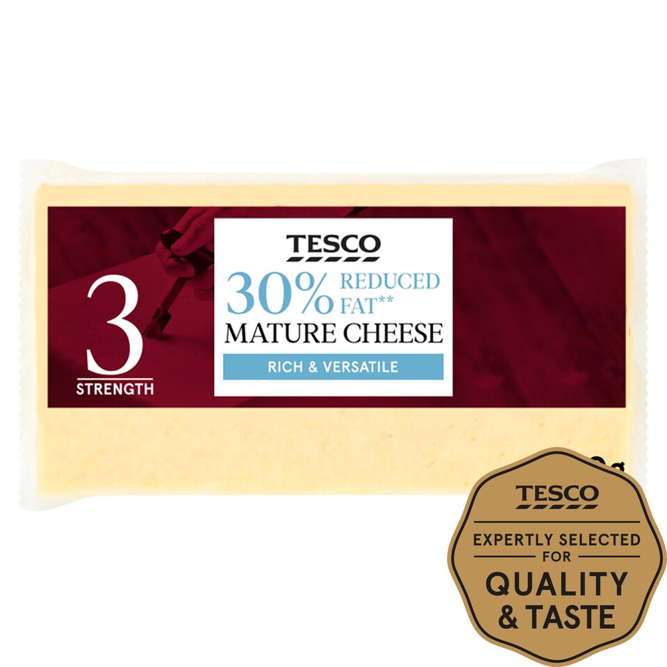 Tesco 30 Reduced Fat Mature Cheese 400G Tesco Groceries