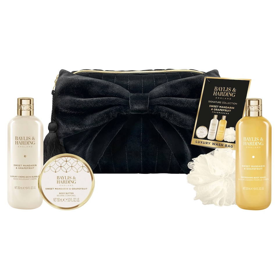 image 1 of Baylis & Harding Sweet Mandarin & Grapefruit Luxury Wash Bag Gift Set