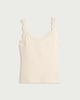 image 4 of F&F Cotton Rich Lace Trim Vest in Cream