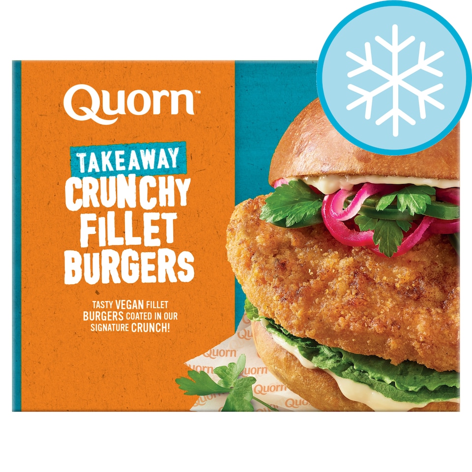 Quorn Vegan Crunchy Fillet Burgers 2 Pack 190G