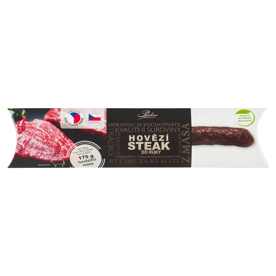 Obrázek 1 pro produkt Pejskar Hovězí steak do ruky minisalámek 45g