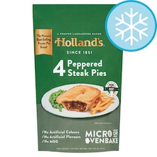 Holland's Peppered Steak Pies 4 Pack