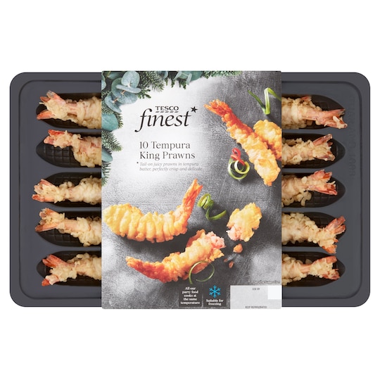Tesco Finest 10 Tempura King Prawns 175G Tesco Groceries