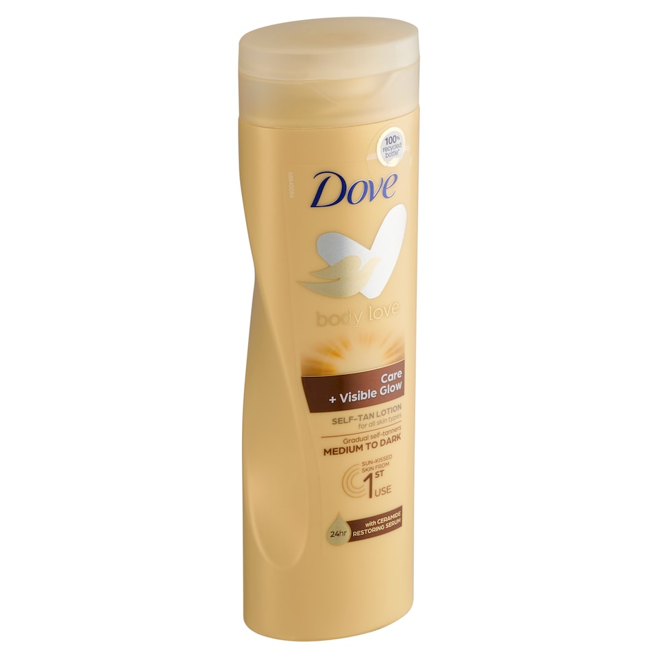 Dove Body Love Care & Visible Glow Self-Tan Lotion Medium-Dark 250ml