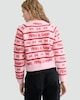 image 3 of F&F Knitted Merry & Bright Button Front Cardigan in Pink
