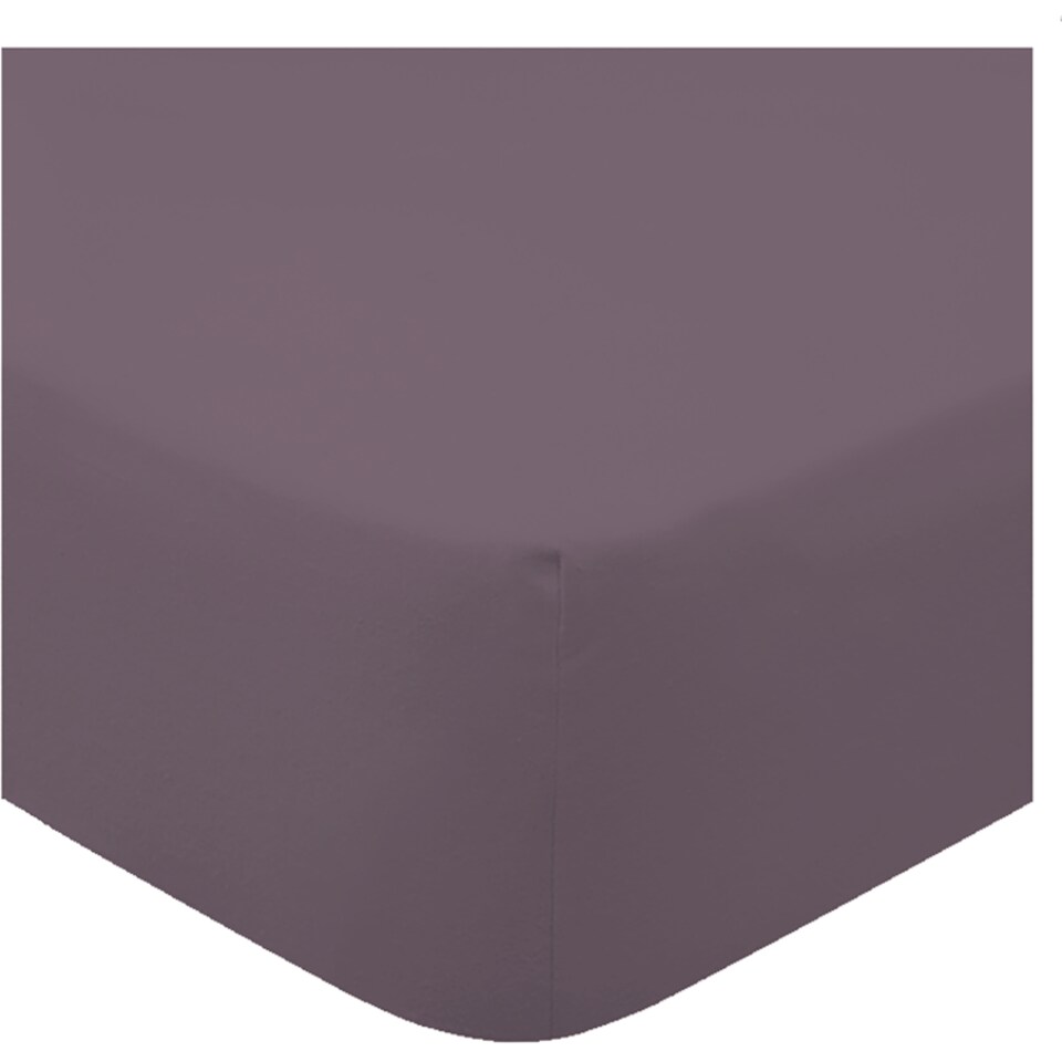 F&F Home Bedding 100% Cotton Grey Fitted Sheet Single