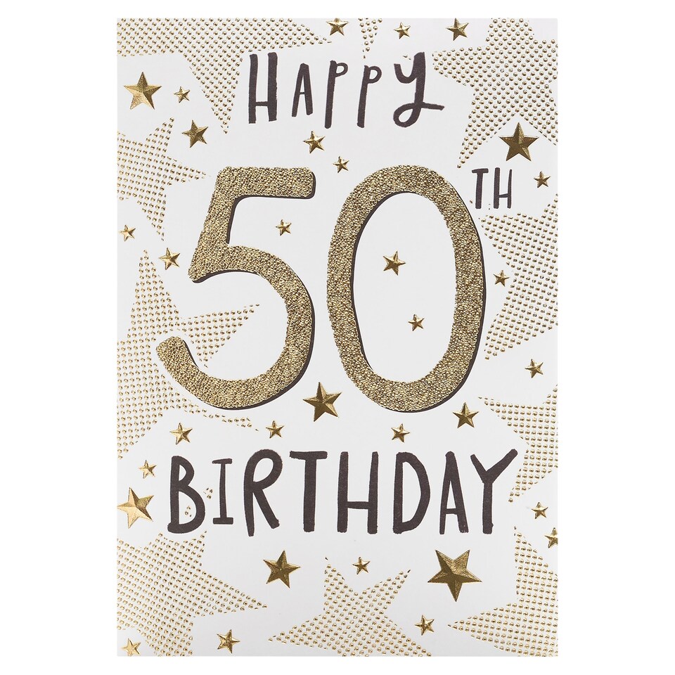 Inkdrops Birthday Card Happy 50Th Birthday