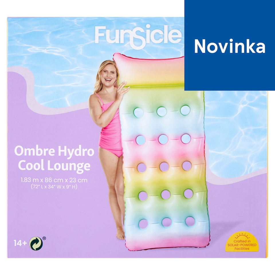 Funsicle Ombré vodná cool nafukovačka 1,83 m x 86 cm x 23 cm
