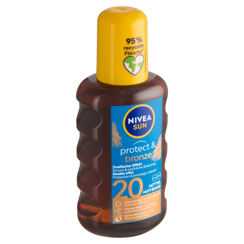image 1 of Nivea Sun Protect & Bronze Oil Spray Supporting Natural Tan SPF 20 200ml