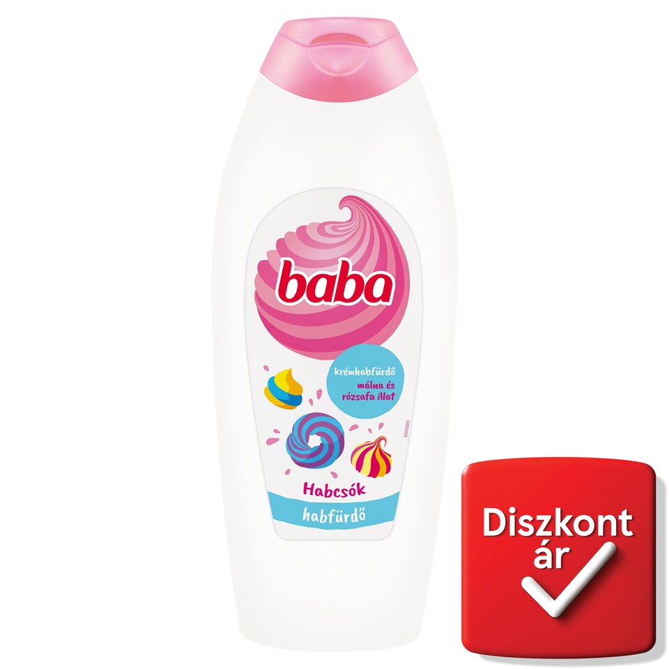 Baba málna és rózsafa illat krémhabfürdő 750 ml 