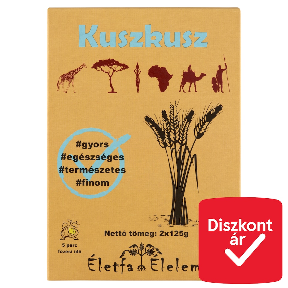 Életfa Élelem kuszkusz 2 x 125 g