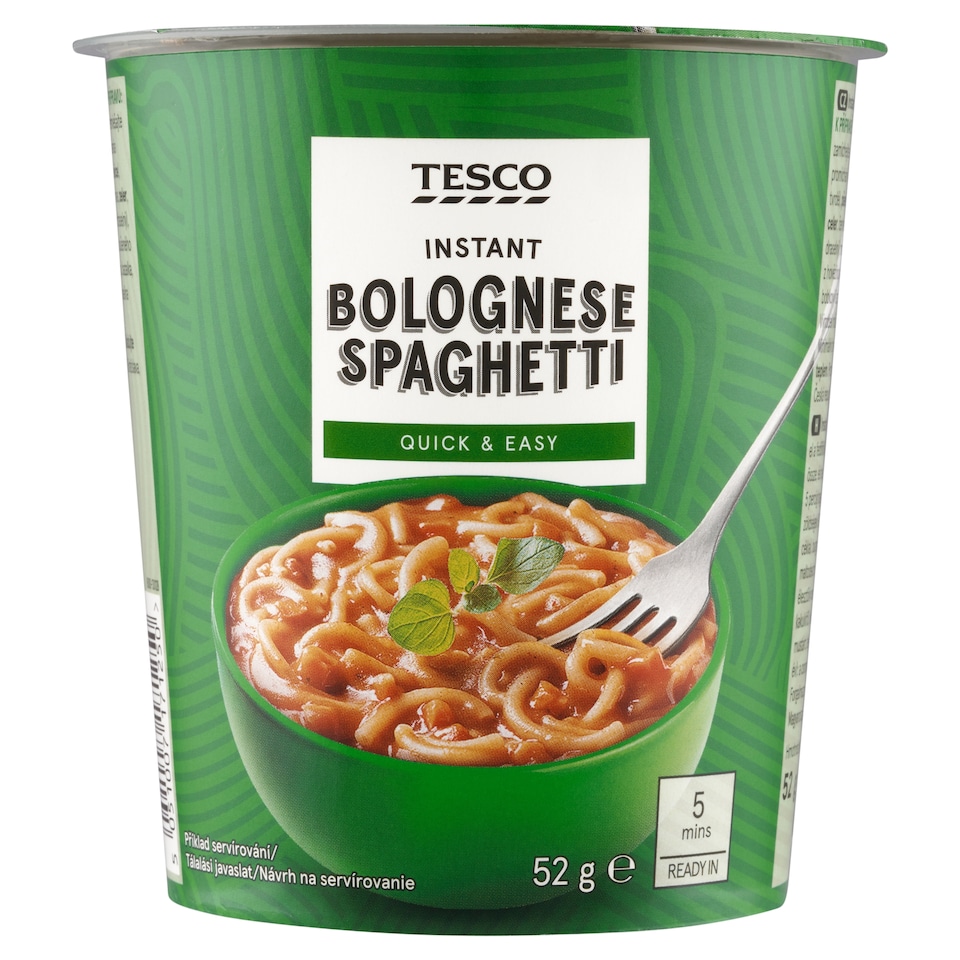 Tesco Instant Bolognese Pasta 52 g