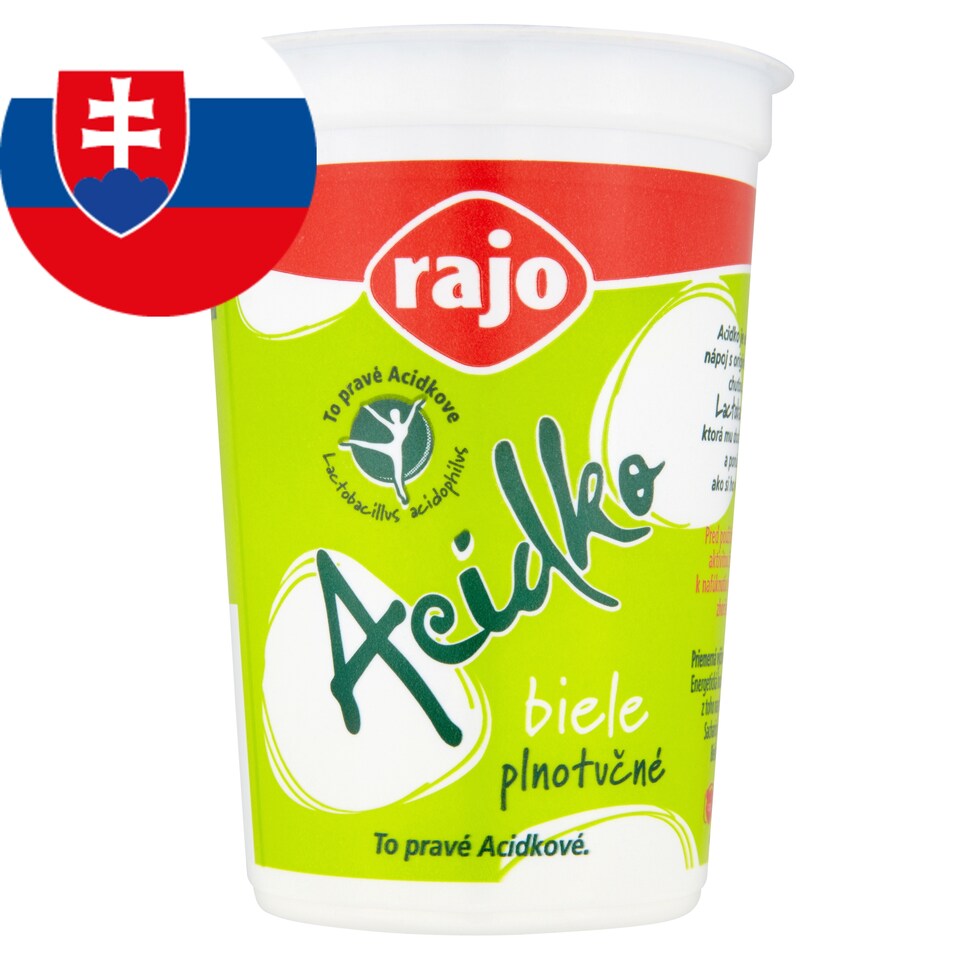 obrázok 1 z Rajo Acidko Zakysané mlieko biele plnotučné 250 g