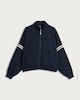 image 4 of F&F Active AFTERCLASS Side Stripe Zip Through Sweatshirt in Navy