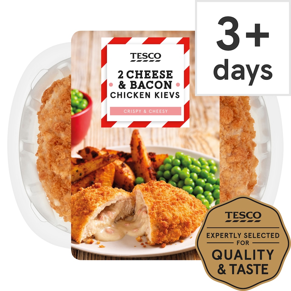 Tesco 2 Cheese & Bacon Chicken Kiev 260G