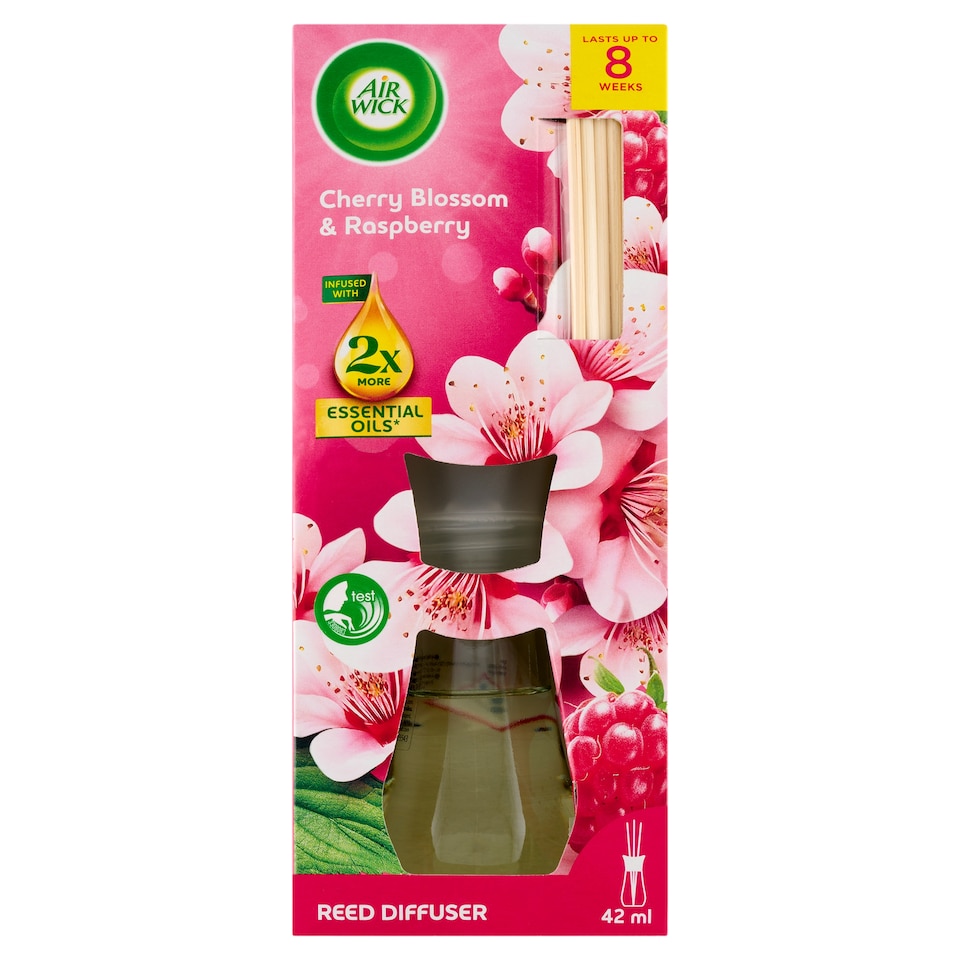 image 1 of Air Wick Reed Diffuser Cherry Blossom & Raspberry 42ml