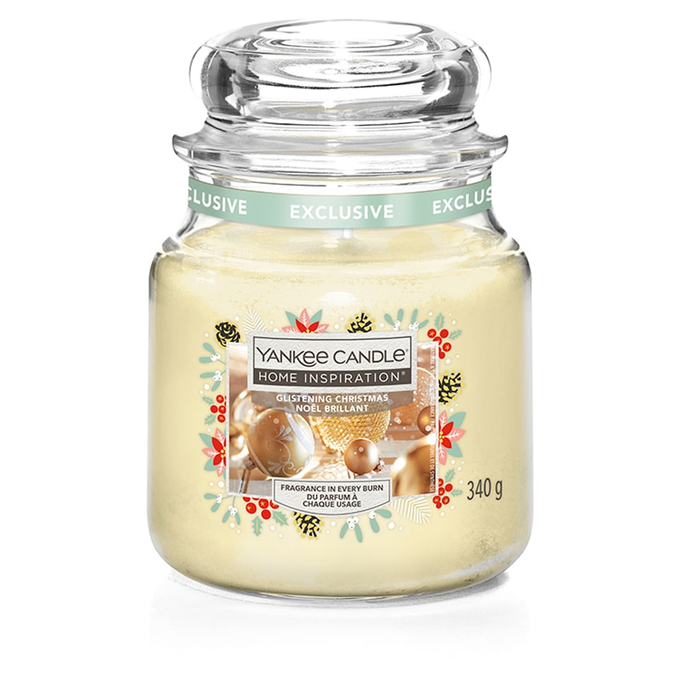 Yankee Medium Jar Candle - Glistening Christmas