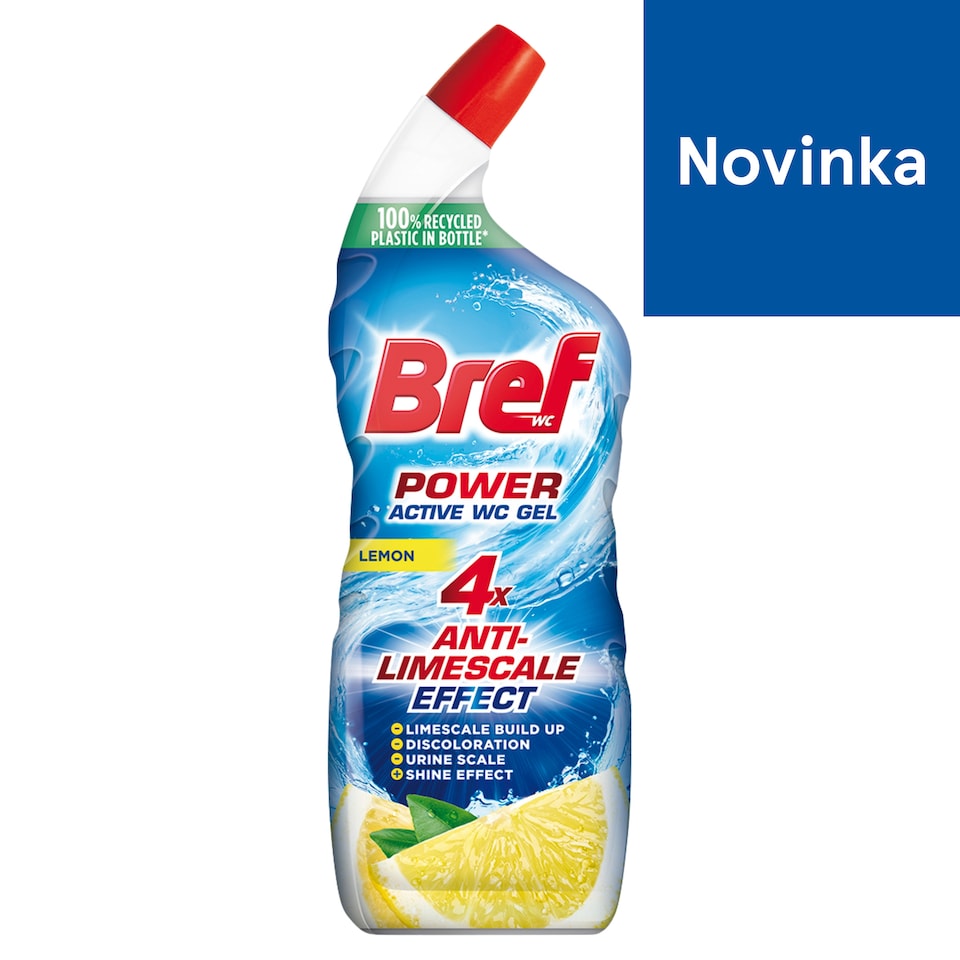 Bref Power Active Gel Lemon WC čistič 750 ml