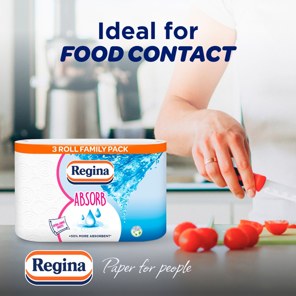 image 1 of Regina Xxl Absorb Kitchen Towel 3 Rolls