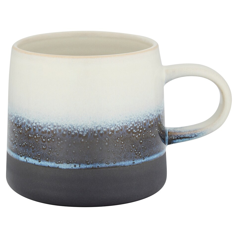 image 1 of F&F Home Blue and White Stoneware Mug