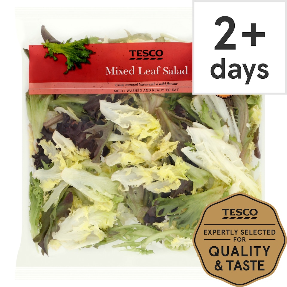 Tesco Mixed Leaf Salad 120G