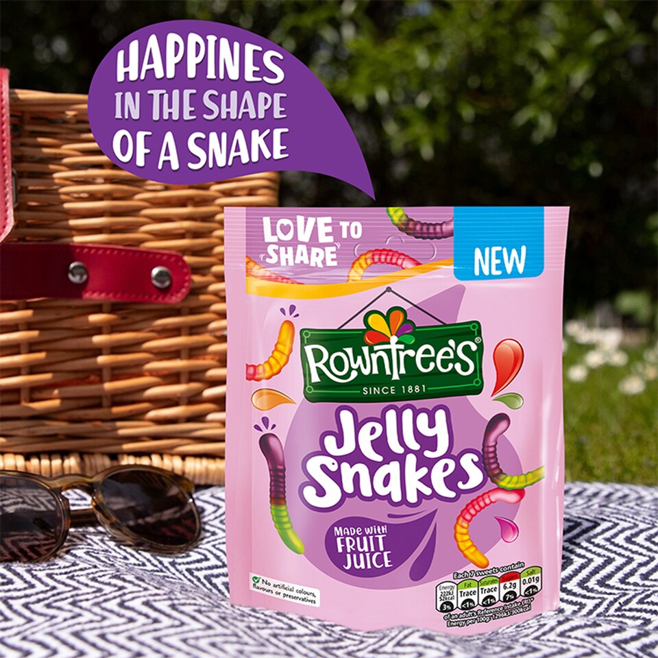 image 1 of Rowntree's Jelly Snakes Sweets Sharing Bag 115g