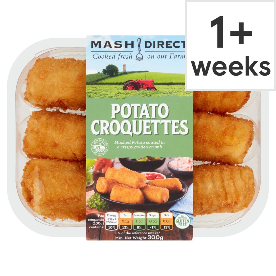 Mash Direct Potato Croquette 300G Tesco Groceries