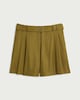 image 6 of The F&F Edit Lyocell Blend Pleated Belted Co-ord Shorts in Olive
