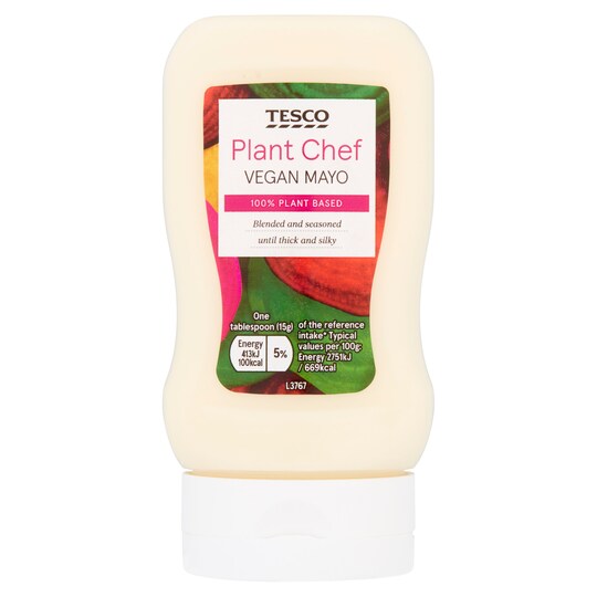 Tesco Plant Chef Vegan Mayonnaise 270G Tesco Groceries