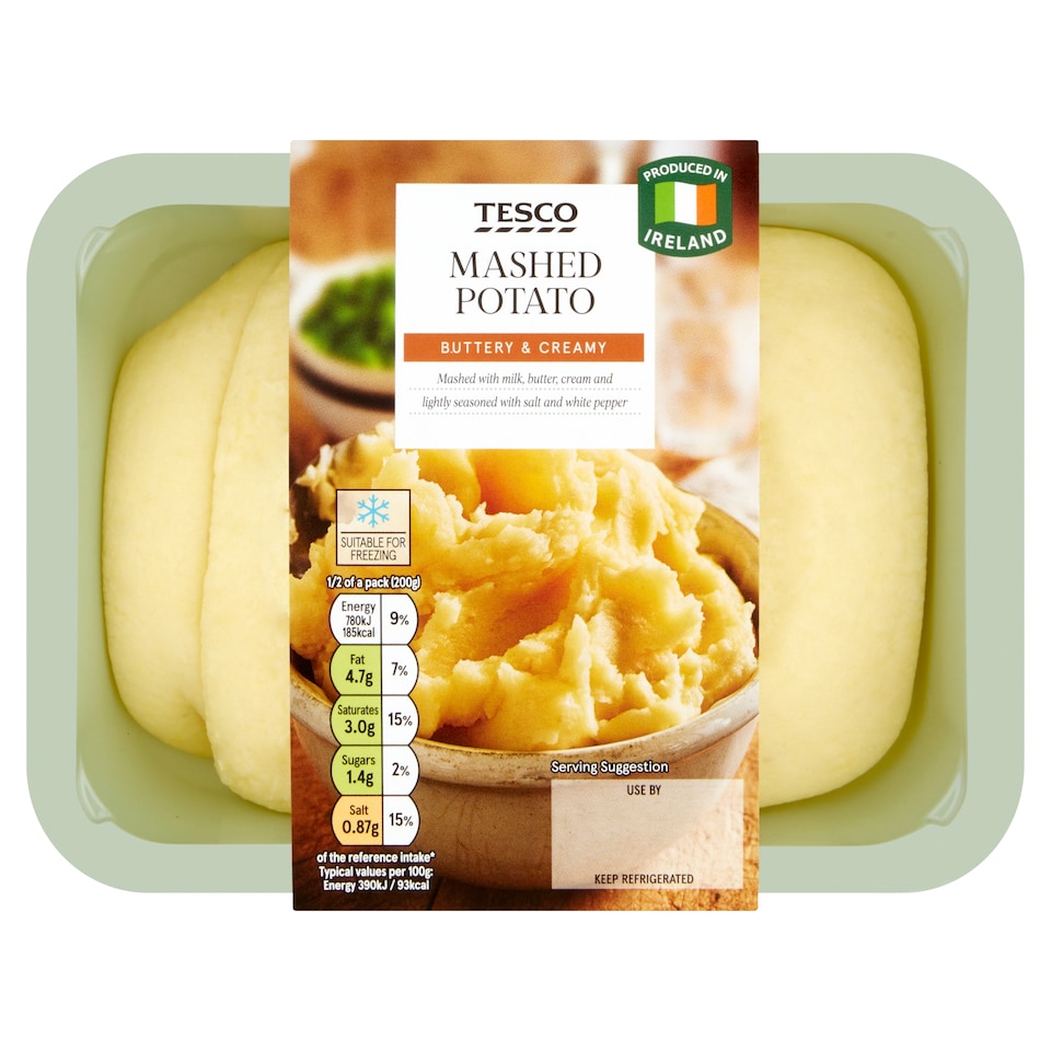 Tesco Mashed Potato 400G