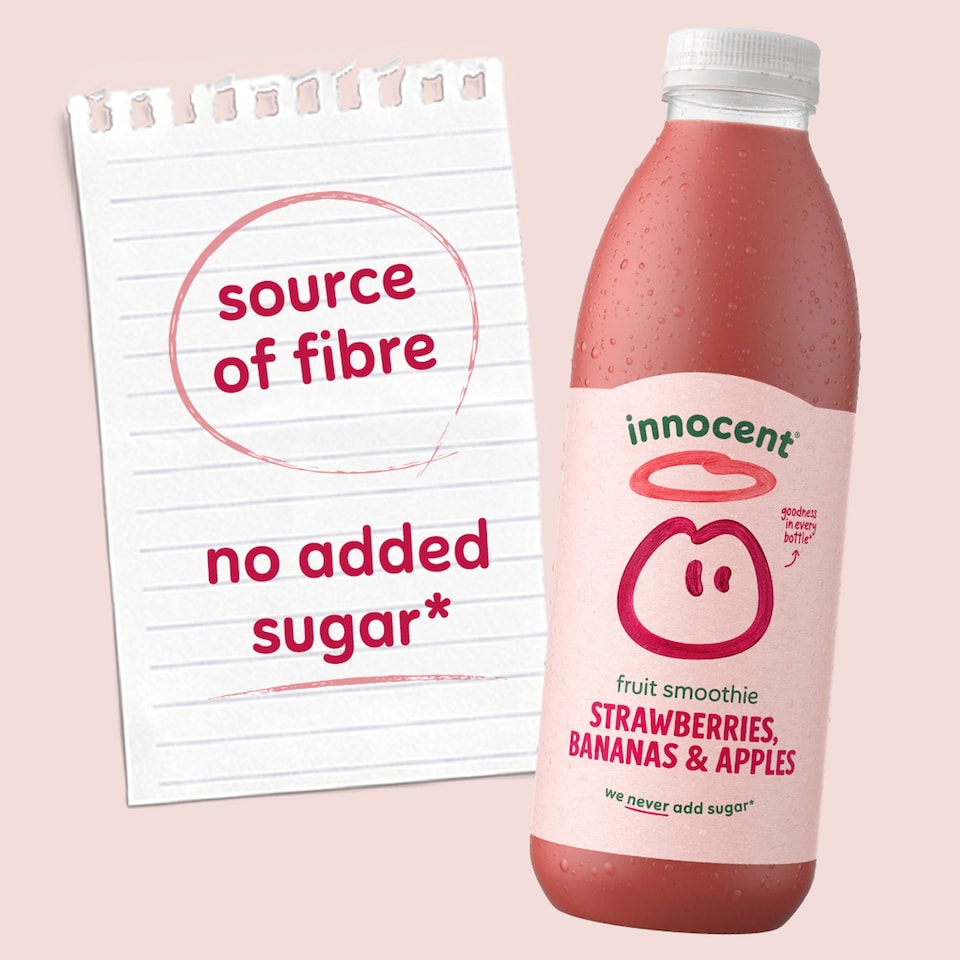 image 1 of Innocent Smoothie - Strawberries & Bananas 250ml