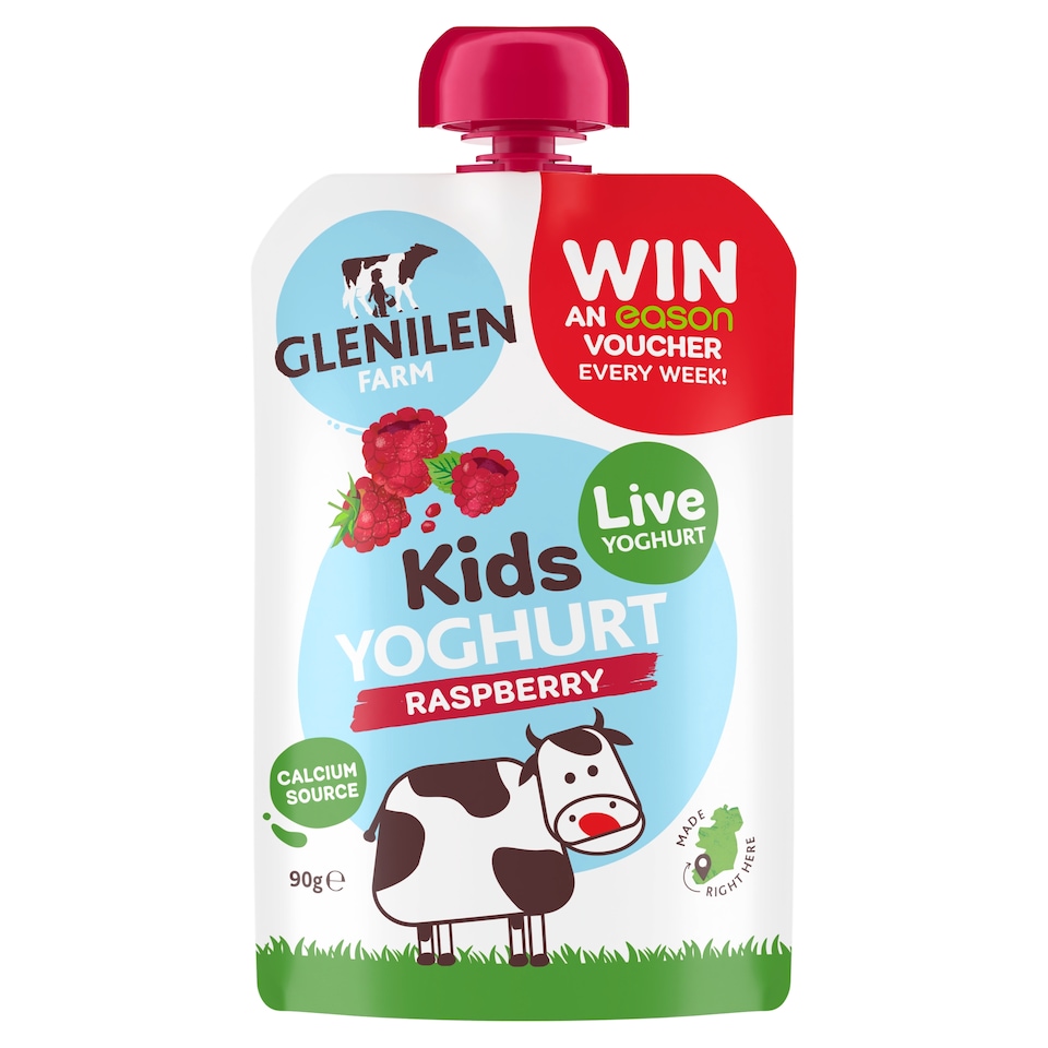Glenilen Farm Kids Raspberry Yoghurt Pouch 90g