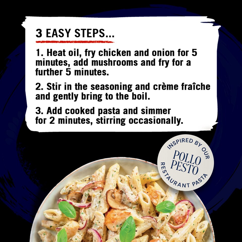 image 1 of Schwartz Pizza Express Garlic & Basil Pasta Bake Recipe Mix 35g
