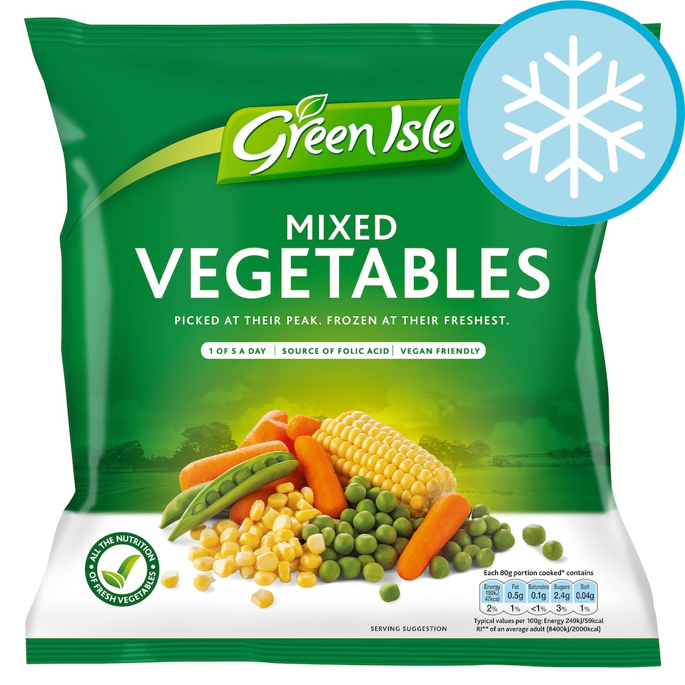 Green Isle Mixed Vegetables 450g