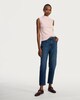 image 2 of F&F Cotton Modal Blend High Neck Sleeveless Top in Pink