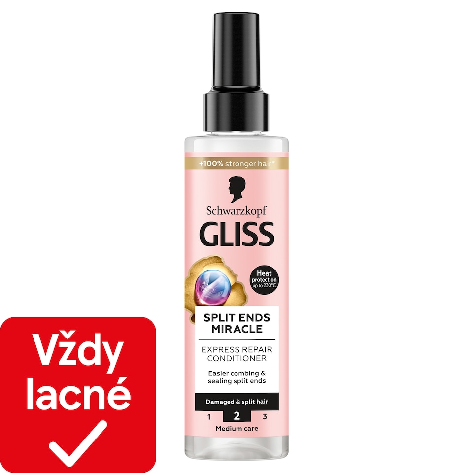 obrázok 1 z Schwarzkopf Gliss expresný regeneračný kondicionér Split Ends Miracle 200 ml
