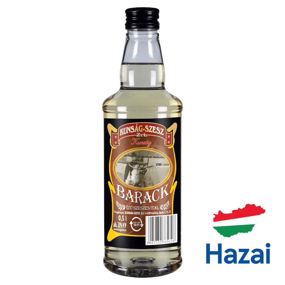 Kunság barack ízű szeszes ital 33% 0,5 l