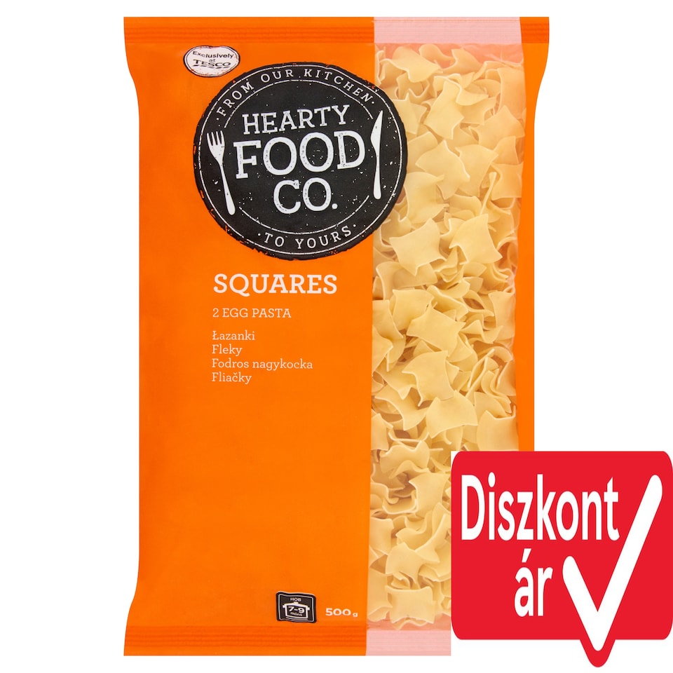 Hearty Food Co. Squares 2 Egg Pasta 500 g