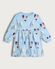 image 4 of Bluey Cotton Rich Long Sleeved Sweater Dress in Blue