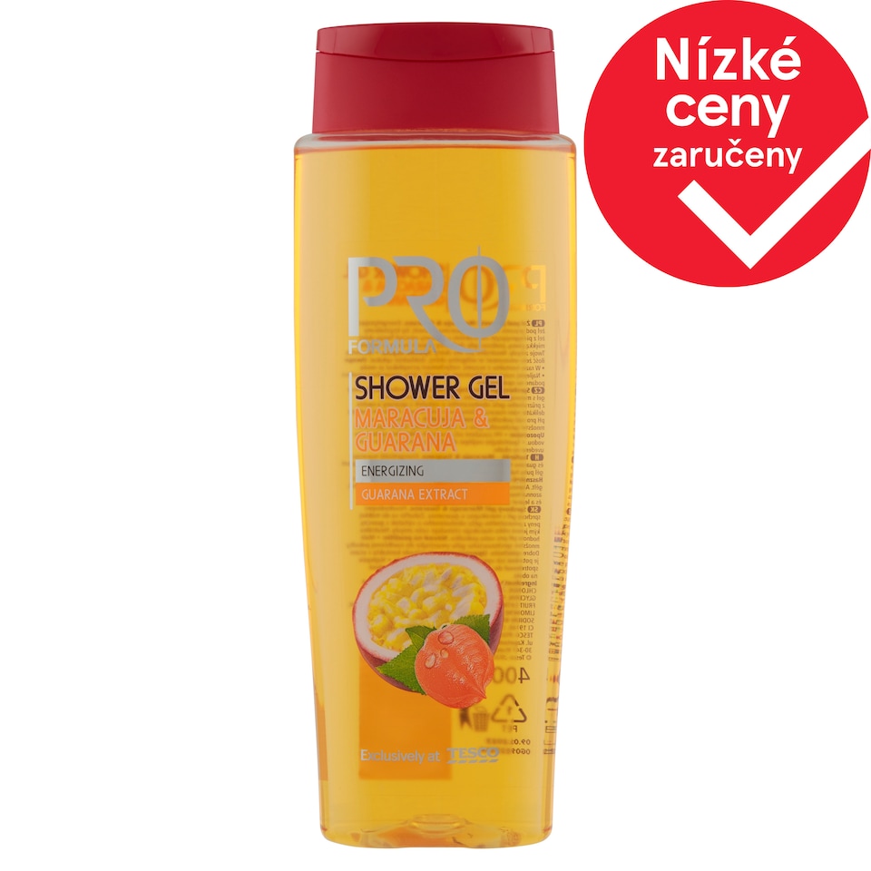 Tesco Pro Formula Shower Gel Maracuja & Guarana 400ml