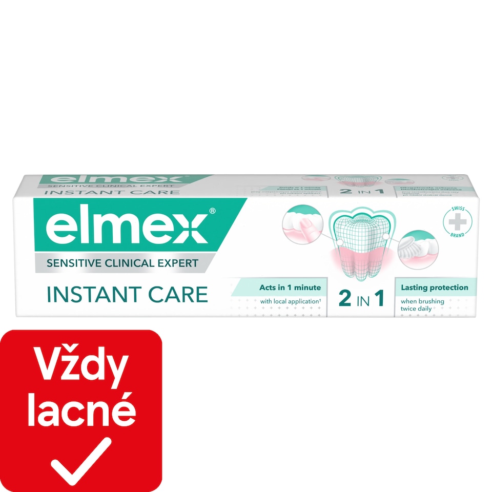 obrázok 1 z Zubná pasta elmex Sensitive Clinical Expert Instant Care 2v1