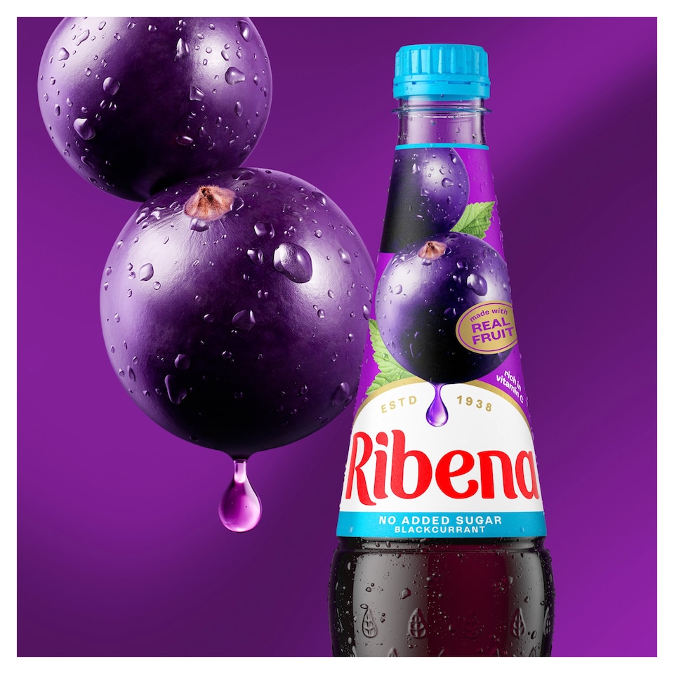 image 1 of Ribena Blackcurrant Squash No Added Sugar 1.5L