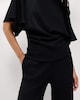 image 2 of F&F Textured Wide Leg Trousers in Black