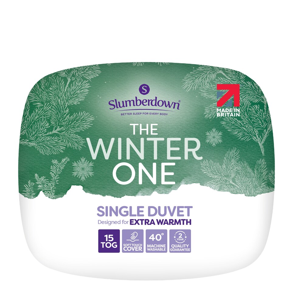 Slumberdown The Winter One 15 Tog Duvet Single
